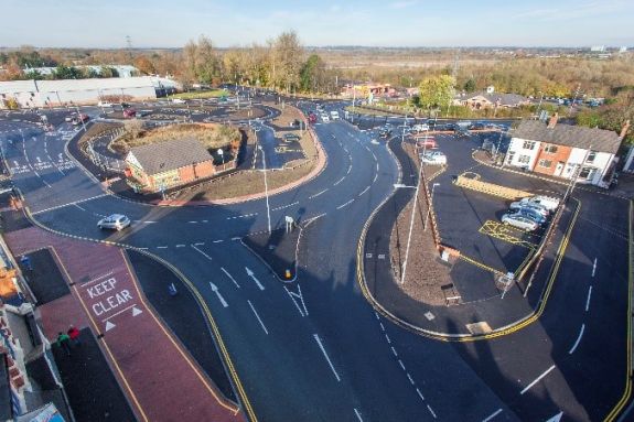 Chester Way Roundabout surfacing