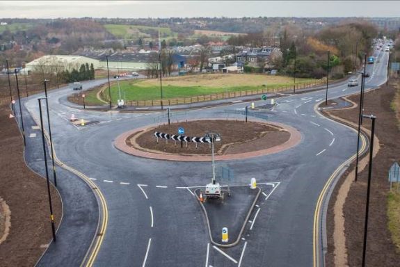 Harrogate roundabout works